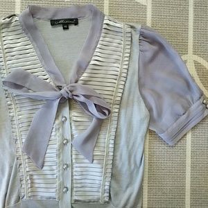 Vintage Silk, Cotton and Cashmere Blouse